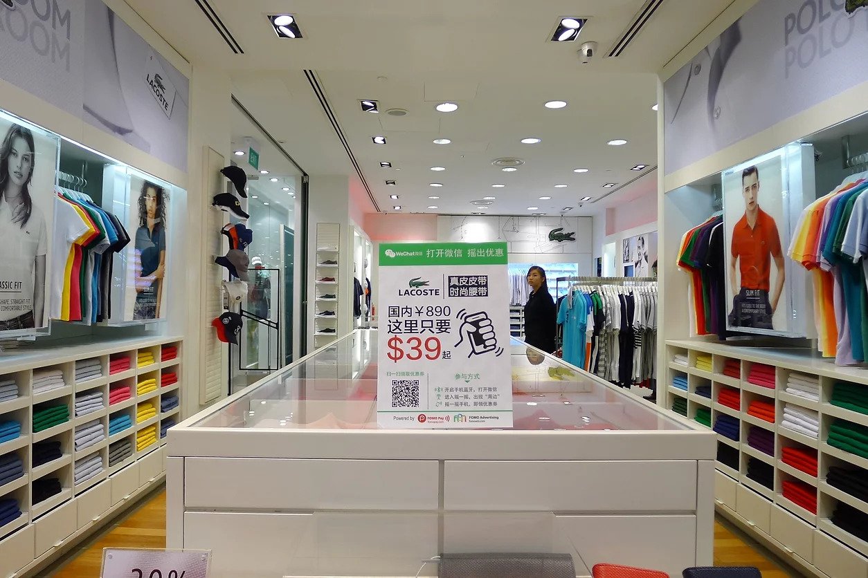 Lacoste and TWG Tea now accept WeChat Pay in Singapore stores